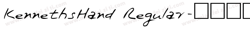 KennethsHand Regular字体转换
